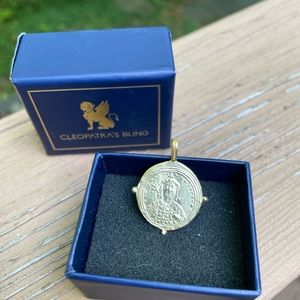 Cleopatra’s Bling 18K Gold Plated Saint Pendant